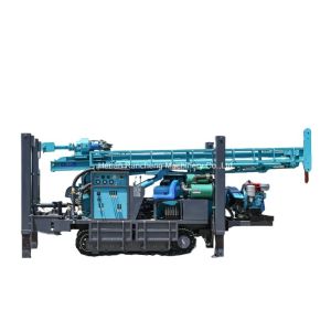 Hydraulic 300m Depth Crawler Mounted Water Well Drilling Rig Machine With 85KW