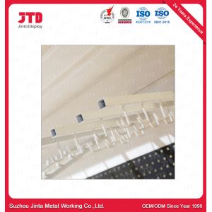 Gray White L Shape Hook For Supermarket Display Accessories