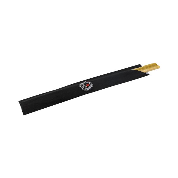 Quality Custom Logo Sushi Bamboo Disposable Chopsticks With Semi Paper Wrapper for sale