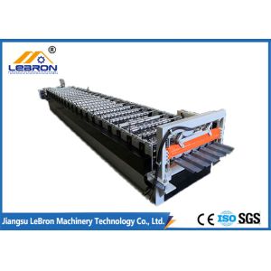 Buy cheap Long time service 2018 new type Color Steel Tile Roll Forming Machine PLC Control Full Automatic  made in china Gray from wholesalers