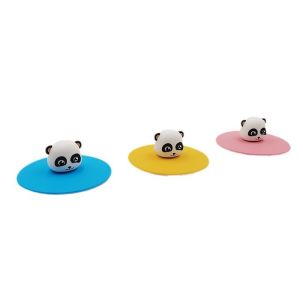 Buy cheap Reusable Cartoon Dustproof Silicone Cup Lid Easy To Clean and BPA Free Material Feature from wholesalers