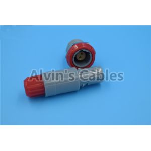 Buy cheap LEMO 2 Pin Connectors Pin Pin 1P PAA / PLA Plastic Plug In Pin Socket 40 Degree Dual Positioning from wholesalers