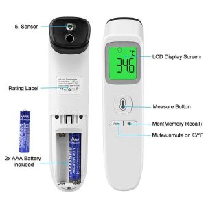 Accurate Digital Handheld Infrared Thermometer Non Contact With Color Display