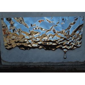 Buy cheap 150cm 250cm Length Mirror Stainless Steel Wall Sculpture from wholesalers