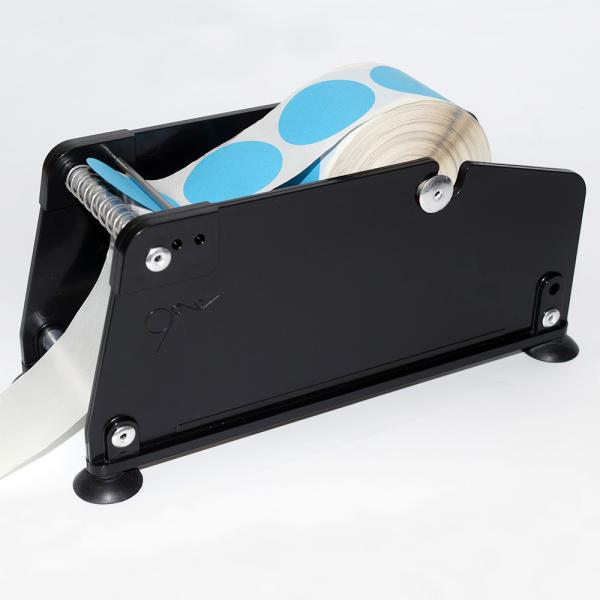 Quality Black manual label dispenser holder portable label stripping dispenser for sale