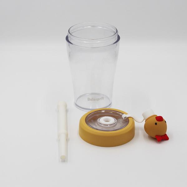 Quality Food Grade Hydrate Silicone Straw Water Bottle With Plastic Strap for sale