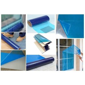 Buy cheap Blue Clear Transparent PE Anti Scrtach Surface Protection Film For Windows And Glass Curtain Wall from wholesalers