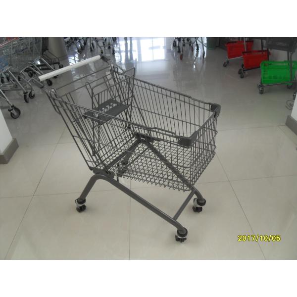 Buy cheap Small Retail Shopping Trolley 125L With Anti Uv Plastic / Back Panel Stoppers from wholesalers