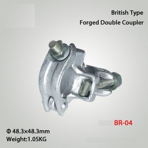 British Type Scaffolding Couplers Drop Forged Double Fixed Coupler