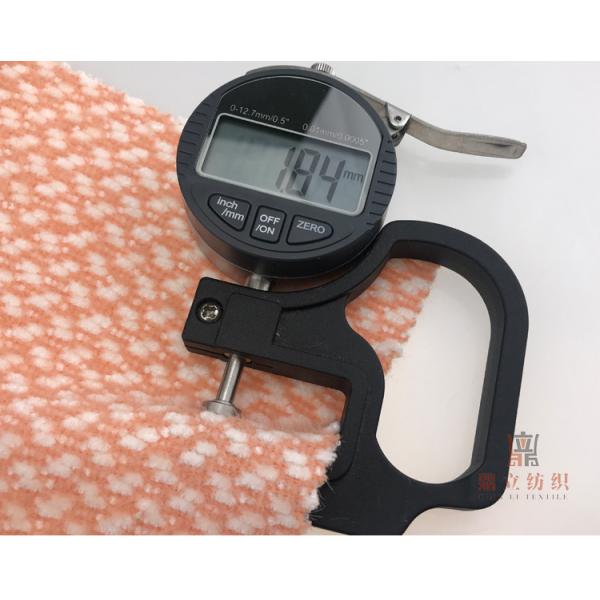 830gsm Tartan Chenille Polyester Tweed Wool Fabric Lady Overcoat Material