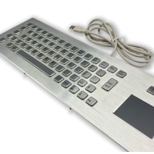 Buy cheap Silver Industrial Keyboard With TouchPad For MS Windows MacOS Unix Linux ArmOS Android from wholesalers