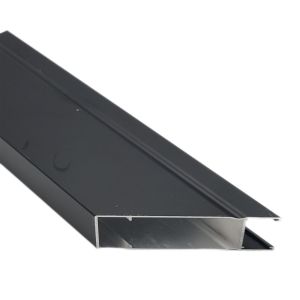 China Flat Anodized 6063A Aluminum Extruded Profile For Glass Sliding Door on sale