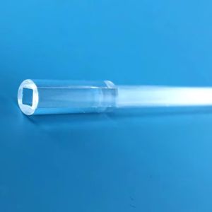 Buy cheap Quartz Glass Tube With Round Outside and Square Inside from wholesalers