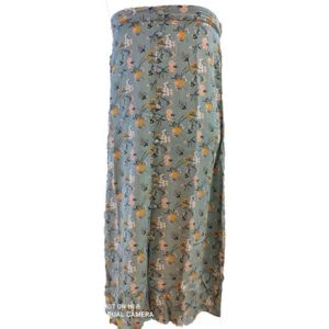 Buy cheap OEM ODM Elastic Waistline Viscose Flower Printed Skirt from wholesalers