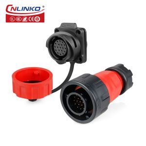Buy cheap CNLINKO 19 Pin Connector Waterproof M24 Signal Plug with Screw Locking Cable Connector from wholesalers