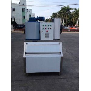 PLC Program Flake Ice Maker Making Machine With 1 Ton / Day For Fish