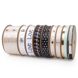 Buy cheap Gift wrapping ribbon polyester customized ribbons with logo from wholesalers