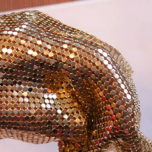 Buy cheap Decorative Cladding Metal Aluminum Sequins Oil Resistant Metal Mesh Garment from wholesalers