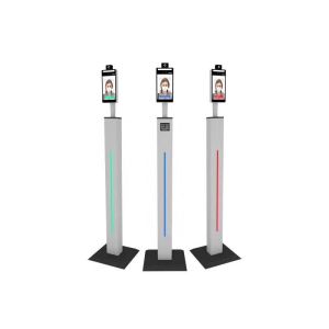 Buy cheap 1080P HD Face Recognition Infrared Thermometer IR Body Temperature Check Kiosk from wholesalers