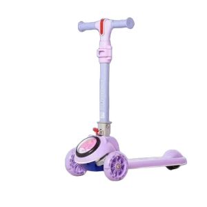 Buy cheap Kids 3 Wheel Ride On Scooter with Music Lighting and Folding Design G.W. N.W 22.8KG/20.8KG from wholesalers