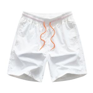 Buy cheap Summer Outdoor Surfer Board Shorts White Creative Recreation Shorts With Drawstring from wholesalers