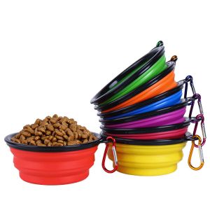 Buy cheap Pet Bowls Collapsible TPE Foldable Silicone Dog Food Feeding Bowl Travel Rounded Item Type from wholesalers