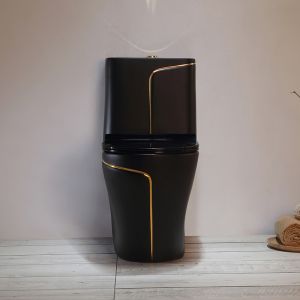 Buy cheap Black Toilet Siphon Flushing Sanitary Ware Toilet from wholesalers