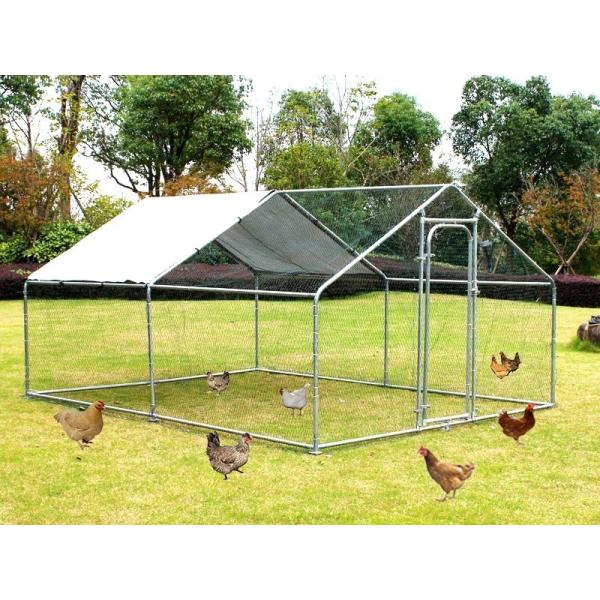 Quality Stable Structure PE Roof OEM Chicken Run Kennel for sale
