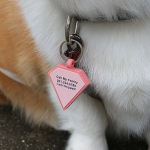 Buy cheap Wholesale low MOQ Cheap different shape many colors for options silicone blank dog tag name ID tag from wholesalers