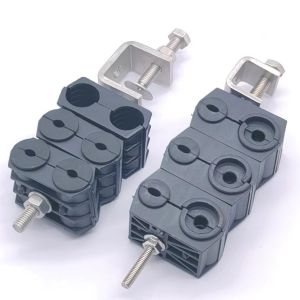KXK-2201- Double Hole Double Cable Clamp for Stainless Steel Power Cable at Cell