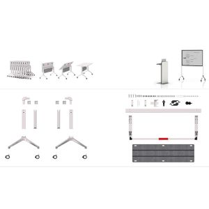 Buy cheap Contemporary Rolling Stackable Meeting Chairs For Training from wholesalers