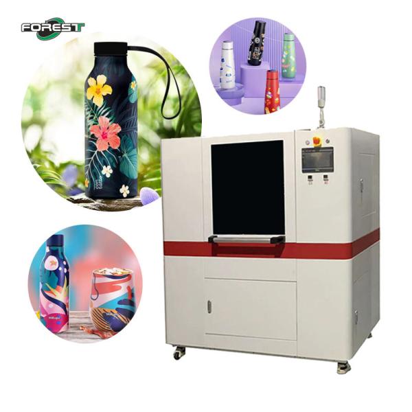 360 Degree Rotation Cylinder UV Bottle Printing Machine Cylindrical Digital