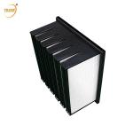 Buy cheap ABS Plastic Frame Microfine Glass Media 24x24x12 V Bank Filter HEPA Air Filter from wholesalers