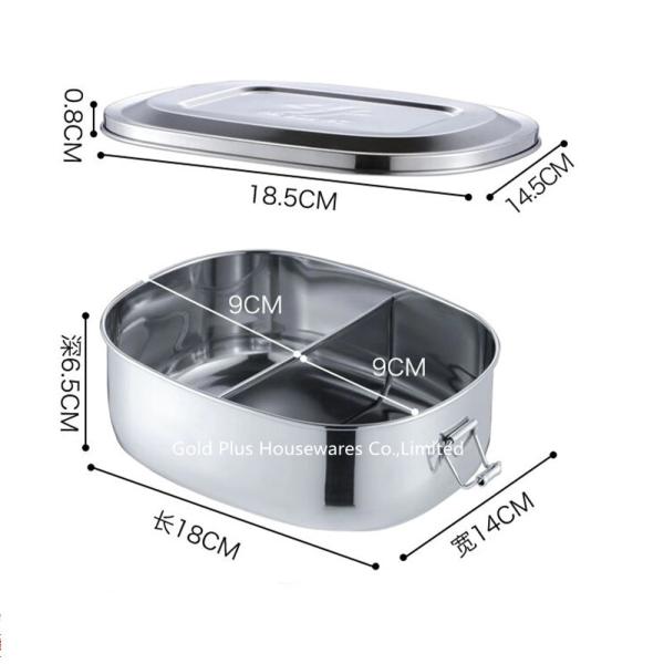 Buy cheap 1120ml Two compartments custom Lunch box for site workers U shape sustainable bento box from wholesalers