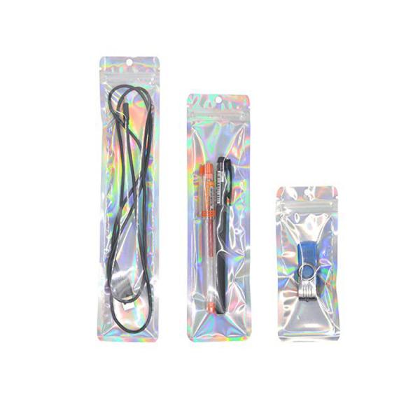 Buy cheap Hologram BOPP / VMPET / CPP Zip Lock Aluminum Foil Bag Transparent from wholesalers