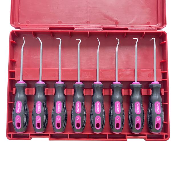 Quality 8 Pcs SCRAPER HOOK AND PICK SET Oil Seal Puller Oring Hook Seal Screwdriver Repair Tool for sale