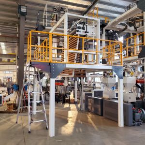 Buy cheap 1600mm Width AB Two Layer Plastic Film Blowing Machine from wholesalers