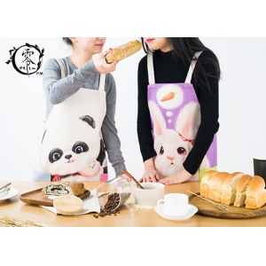 Buy cheap Custom Panda Rabbit Baby Kitchen Apron With Pockets Extra Long Ties Durable For Gardening from wholesalers