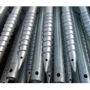 Buy cheap Hot Dipped Galvanized Ground Screw Pile for Solar Ground Mounting System from wholesalers