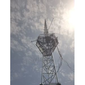 Steel Lattice Guyed Tower Mast for Wind Measurement Campaign