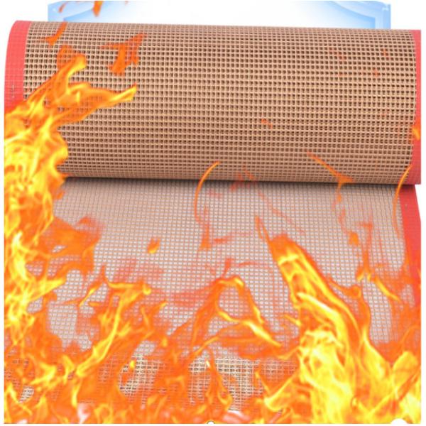 Quality Non Stick Surface High Temp Conveyor Belt  1mm Thickness Non Flammable for sale