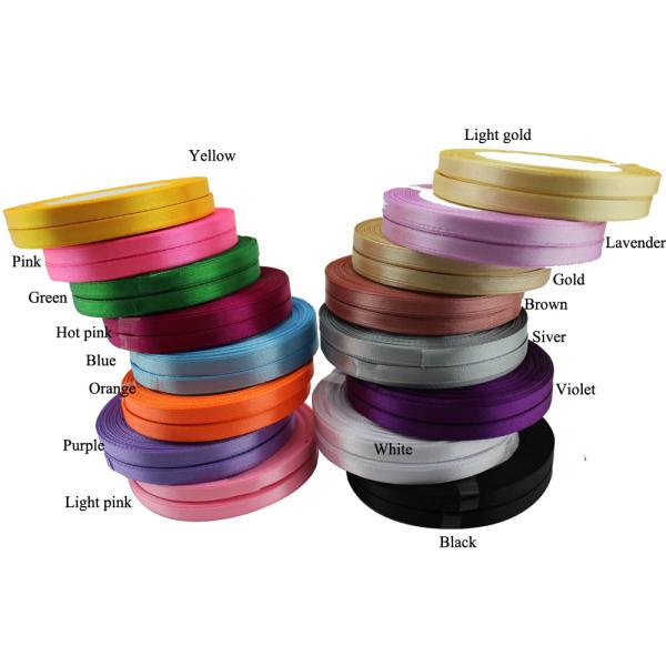 China Wholesale Gold Ribbon Polyester Satin Ribbon Printer Single Sided For Gifts