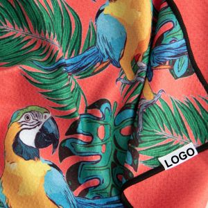 Buy cheap Quick-Dry Digital Print Golfers Towel with Mesh Bag Customized Requirements from wholesalers