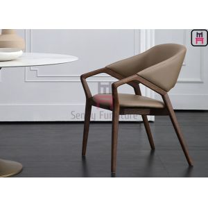 Buy cheap H81cm Ash Wood Restaurant Chairs Artisanal Fabrication With Armrests from wholesalers