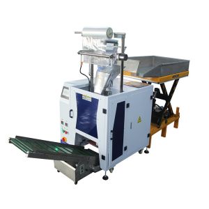 Buy cheap Tray Bulk Product Check Weighing Equipment Counter Filling Bag Wrapping Packing Machine from wholesalers