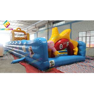Buy cheap Tarpaulin Inflatable Play Park Portable Bouncer House Fire - Retardant from wholesalers