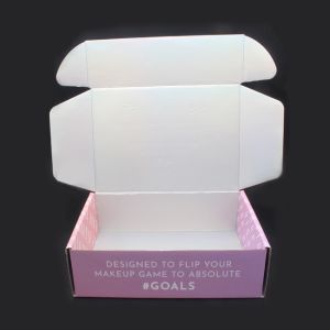 Customised Printing Pink Holographic Shipping Mailing Box Custom Private Label