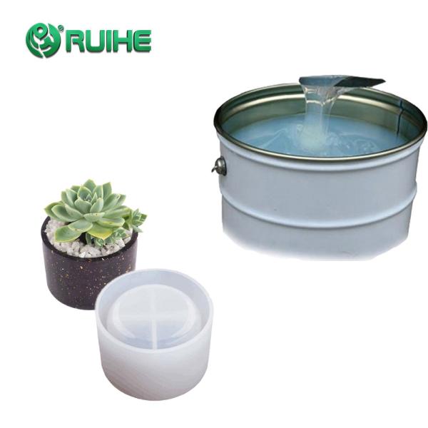 Buy cheap High Transparent RTV2 Liquid Silicone Flowerpot Mold REACH from wholesalers