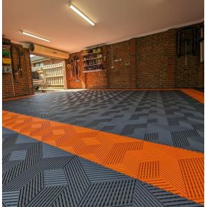 Buy cheap Ribbed Epoxy Garage Flooring Tiles with UV Protection and Easy Maintenance from wholesalers