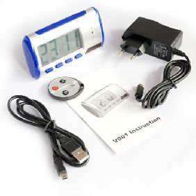 mini Desk Clock Camera with Motion Detection Alarm Clock DVR camera